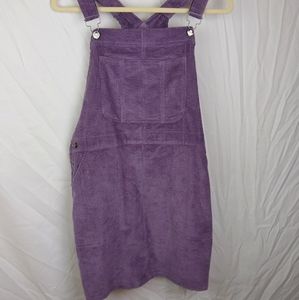 Wild and Fable Purple velvet romper dress